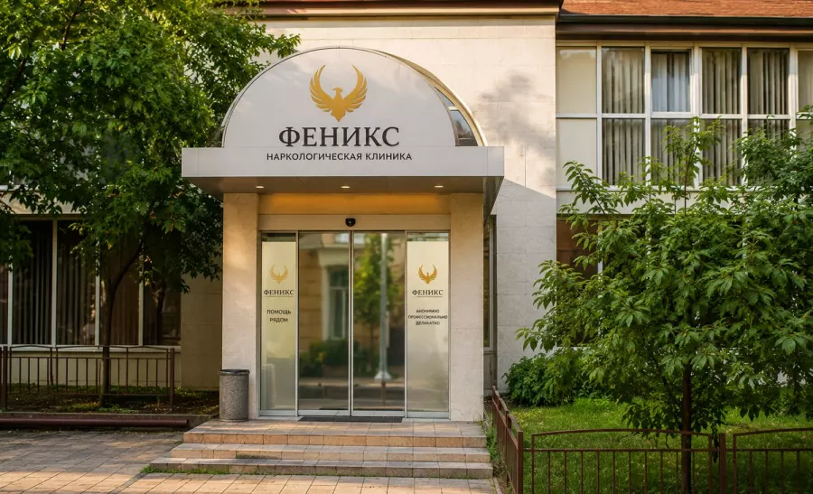 Вход в наркологическую клинику «Феникс» в Касимове